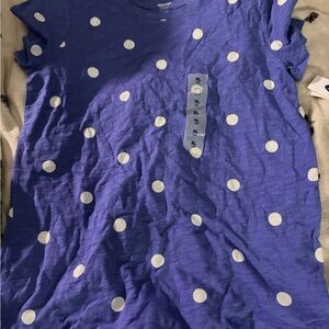 Old Navy Blue Polka Dot Kids Tee